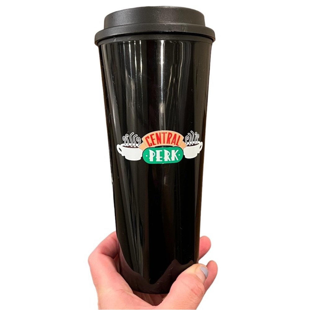 Central Perk Friends black plastic coffee cup